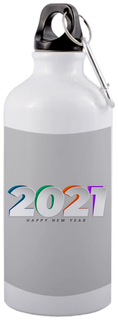 

COLORYARD Aluminium White Water Bottle ( 600 ml Set of 1 )