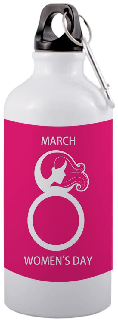 

COLORYARD Aluminium White Water Bottle ( 600 ml Set of 1 )