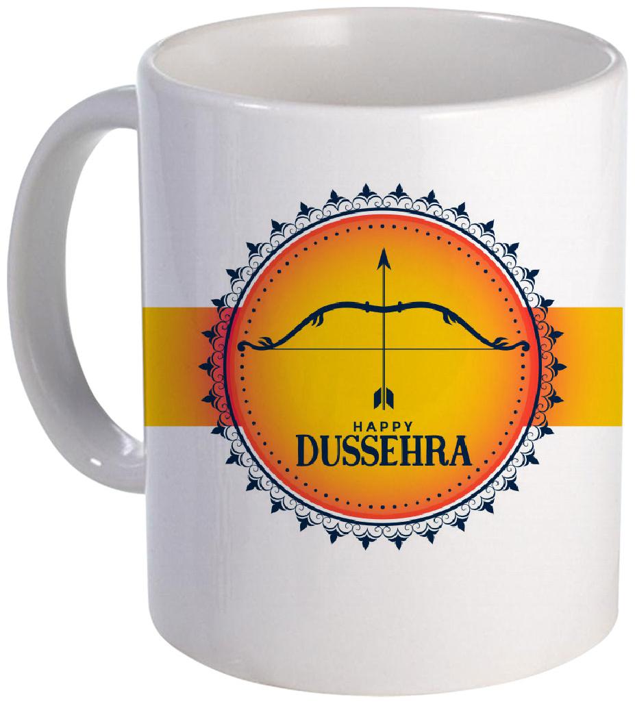 

Coloryard Best Happy Dussehra Festival Gift Design Ceramic Coffee Mug Gift