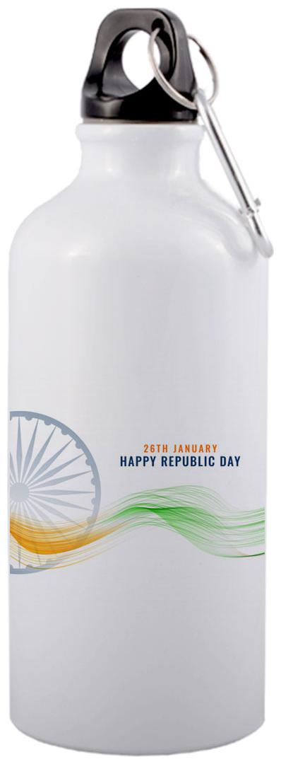 

COLORYARD Aluminium White Water Bottle ( 600 ml Set of 1 )