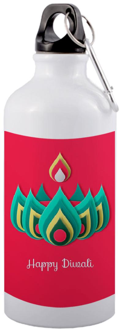 

COLORYARD Aluminium White Water Bottle ( 600 ml Set of 1 )