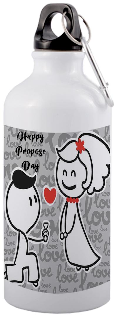 

COLORYARD Aluminium White Water Bottle ( 600 ml Set of 1 )