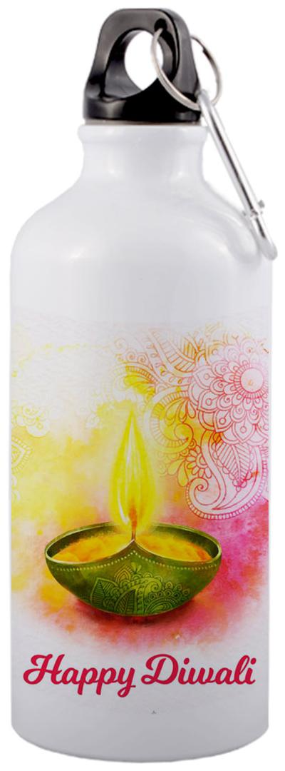 

COLORYARD Aluminium White Water Bottle ( 600 ml Set of 1 )