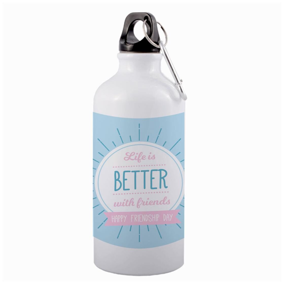 

COLORYARD Aluminium White Water Bottle ( 600 ml Set of 1 )