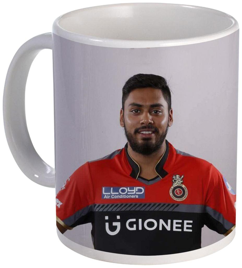 

COLORYARD best Avesh Khan in Banglore IPL uniform design on white ceramic coffee mug