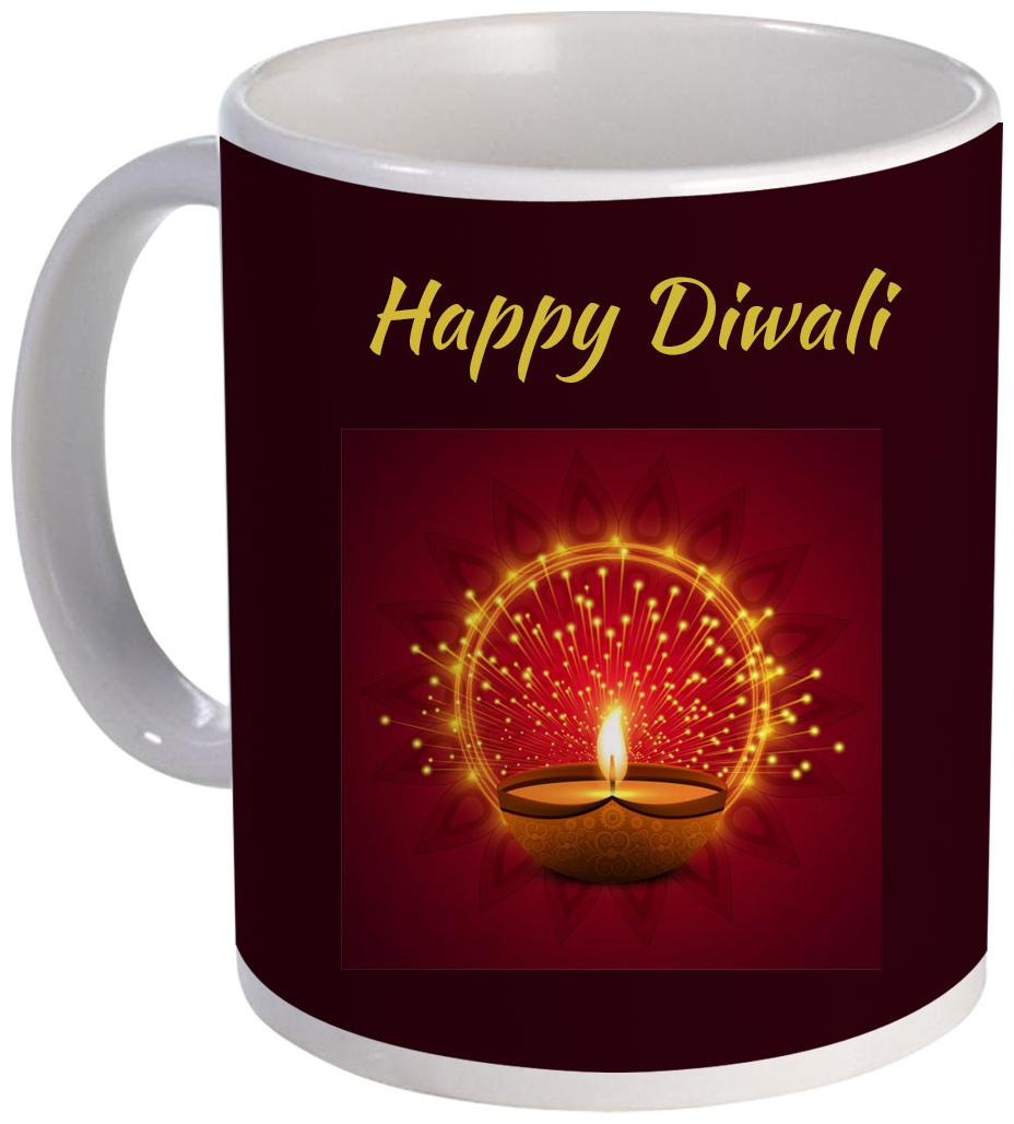 

Coloryard Best Red Background With Lights Diwali Design On