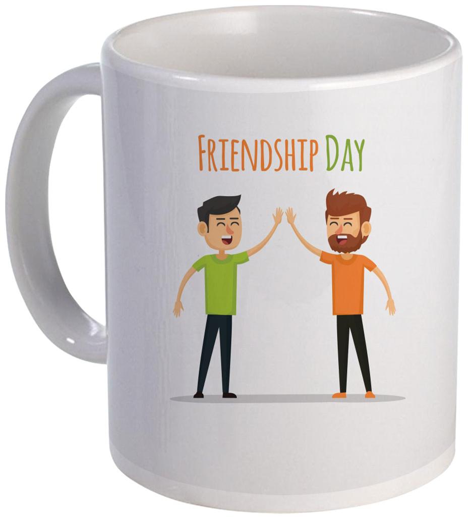 

Coloryard Best Hppy Frindship Day High Fiv Dsign On White Ceramic Coffee Mug Gift