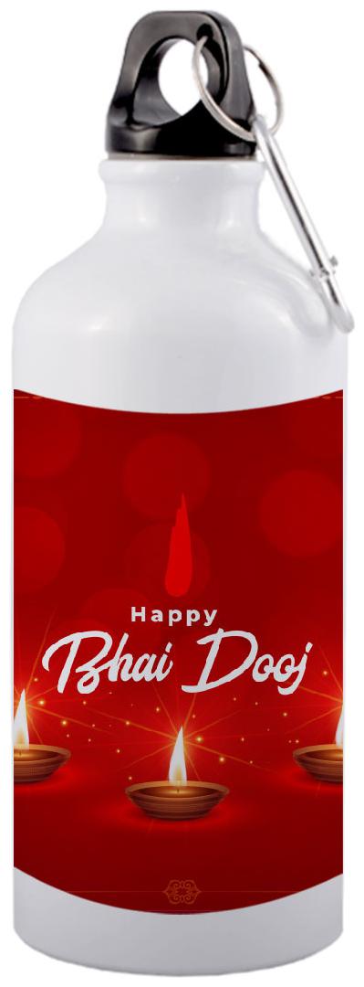 

COLORYARD Aluminium White Water Bottle ( 600 ml Set of 1 )
