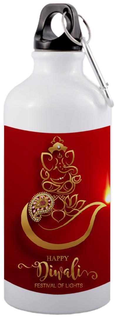 

COLORYARD Aluminium White Water Bottle ( 600 ml Set of 1 )