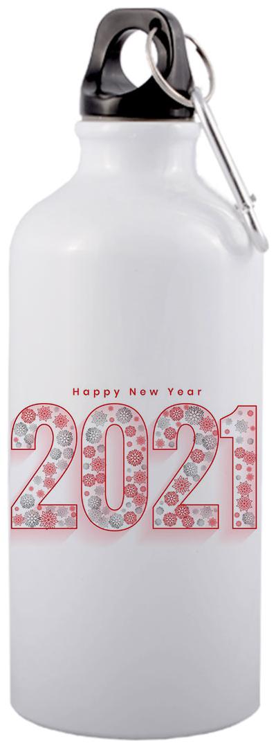 

COLORYARD Aluminium White Water Bottle ( 600 ml Set of 1 )