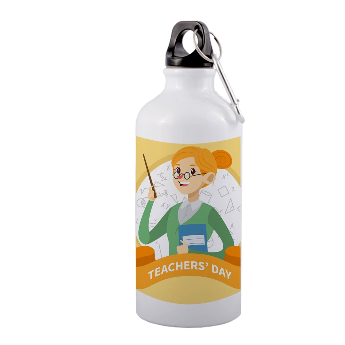 

COLORYARD Aluminium White Water Bottle ( 600 ml Set of 1 )