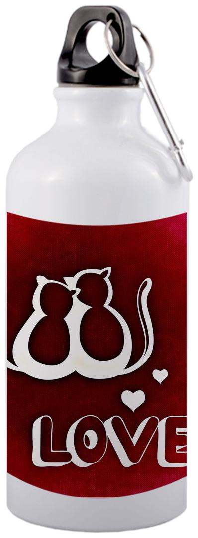 

COLORYARD Aluminium White Water Bottle ( 600 ml Set of 1 )