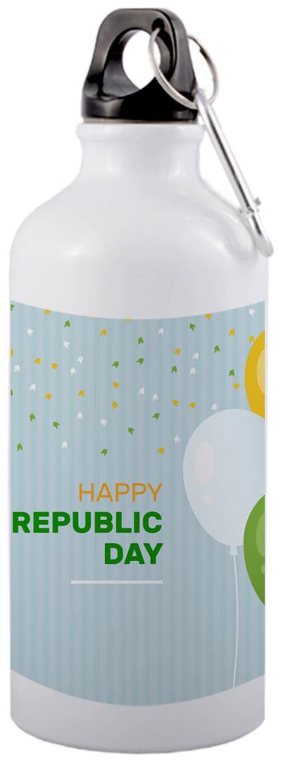 

COLORYARD Aluminium White Water Bottle ( 600 ml Set of 1 )