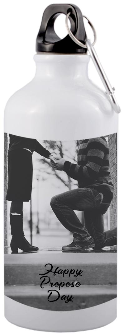 

COLORYARD Aluminium White Water Bottle ( 600 ml Set of 1 )