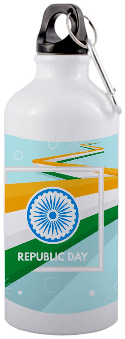 

COLORYARD Aluminium White Water Bottle ( 600 ml Set of 1 )