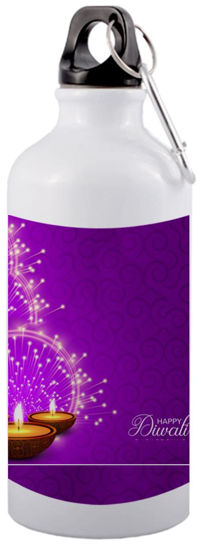 

COLORYARD Aluminium White Water Bottle ( 600 ml Set of 1 )