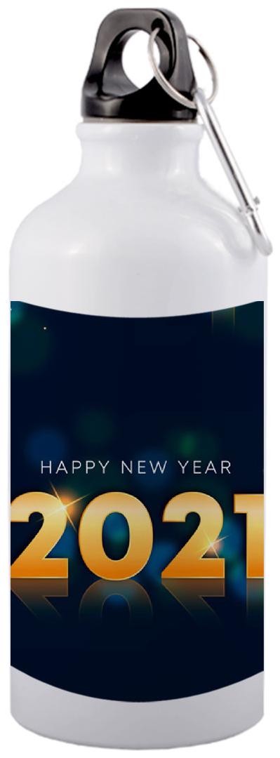 

COLORYARD Aluminium White Water Bottle ( 600 ml Set of 1 )
