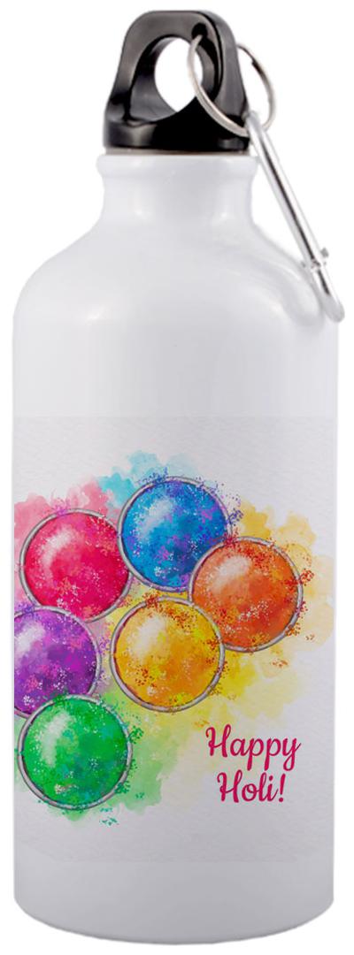 

COLORYARD Aluminium White Water Bottle ( 600 ml Set of 1 )