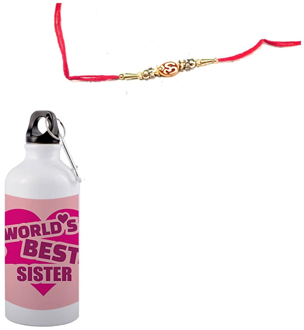 

COLORYARD Aluminium White Water Bottle ( 600 ml Set of 2 )