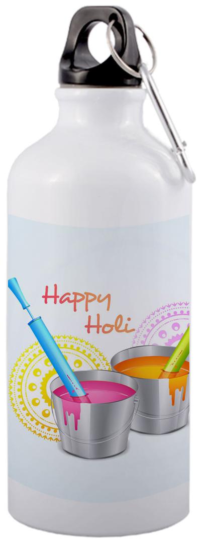 

COLORYARD Aluminium White Water Bottle ( 600 ml Set of 1 )
