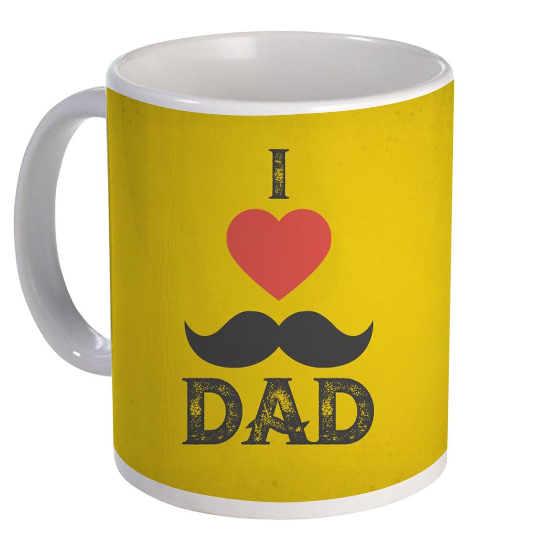 

Coloryard Best I Love Dad With Mustache Design On White Ceramic Coffee Mug Father Day Gift