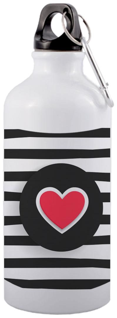 

COLORYARD Aluminium White Water Bottle ( 600 ml Set of 1 )