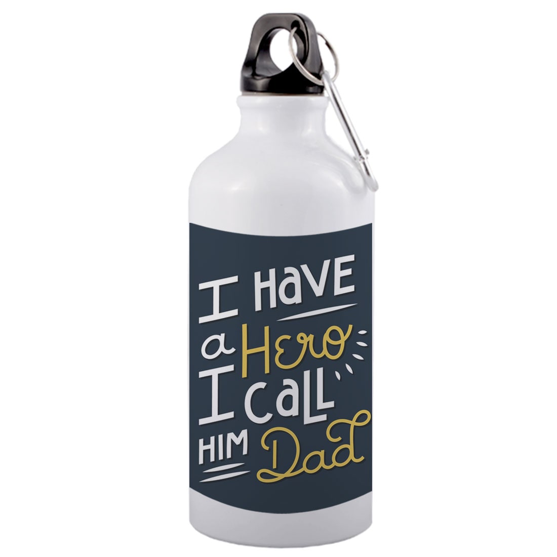 

COLORYARD Aluminium White Water Bottle ( 600 ml Set of 1 )