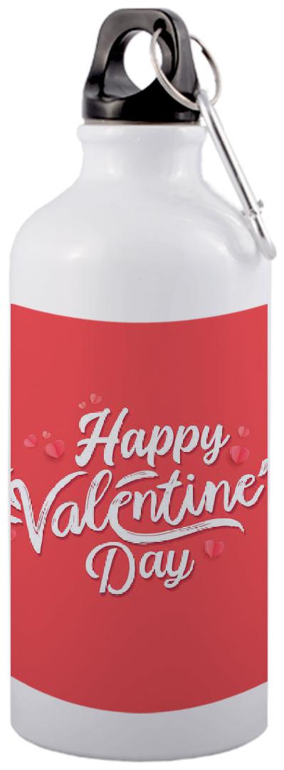 

COLORYARD Aluminium White Pink Water Bottle ( 600 ml Set of 1 )