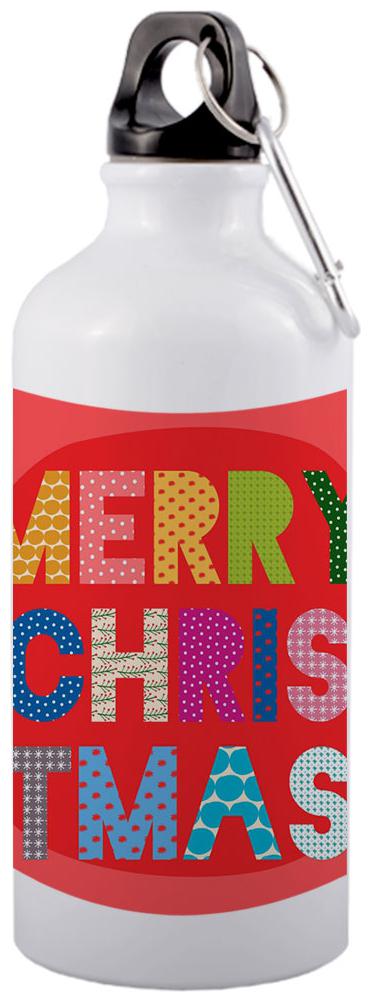 COLORYARD Aluminium White Water Bottle ( 600 ml Set of 1 )