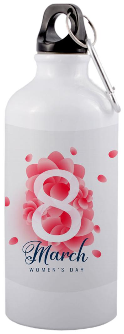 

COLORYARD Aluminium White Water Bottle ( 600 ml Set of 1 )