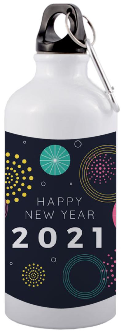 

COLORYARD Aluminium White Water Bottle ( 600 ml Set of 1 )