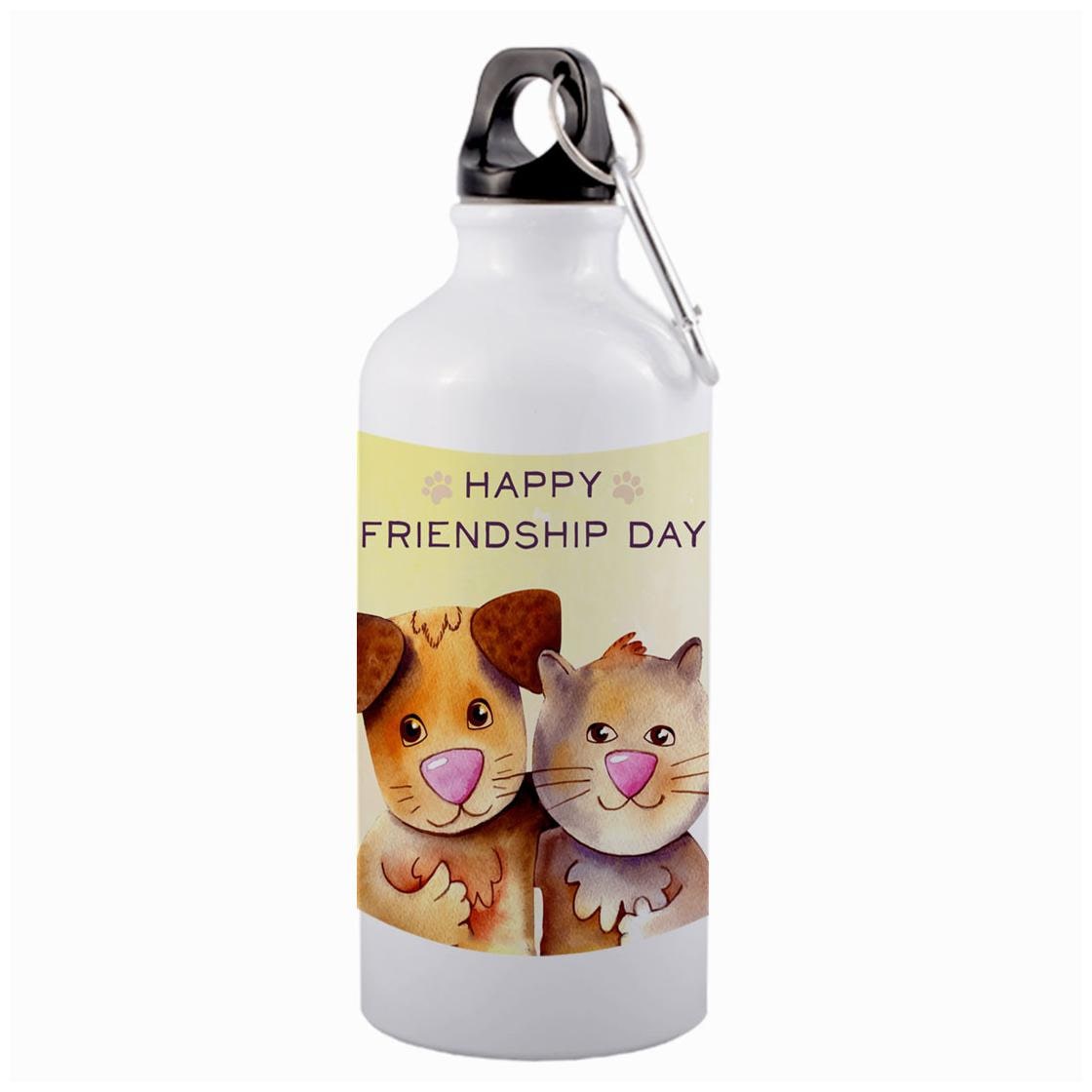 

COLORYARD Aluminium White Water Bottle ( 600 ml Set of 1 )
