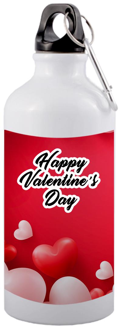 COLORYARD Aluminium White Water Bottle ( 600 ml Set of 1 )
