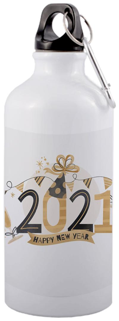 

COLORYARD Aluminium White Water Bottle ( 600 ml Set of 1 )