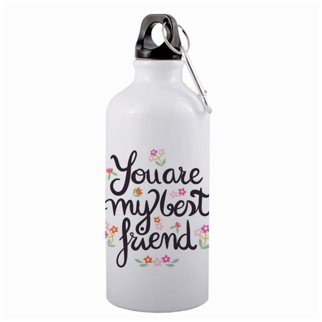 

COLORYARD Aluminium White Water Bottle ( 600 ml Set of 1 )