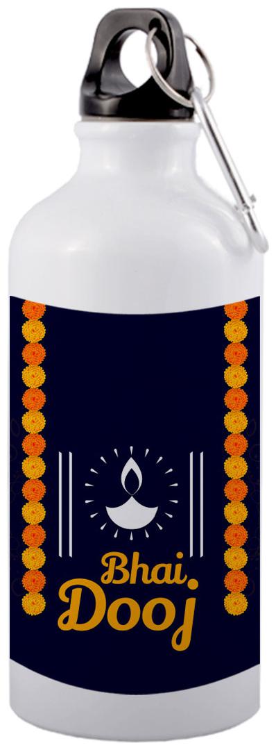 

COLORYARD Aluminium White Water Bottle ( 600 ml Set of 1 )