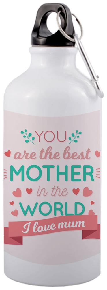 

COLORYARD Aluminium White Water Bottle ( 600 ml Set of 1 )