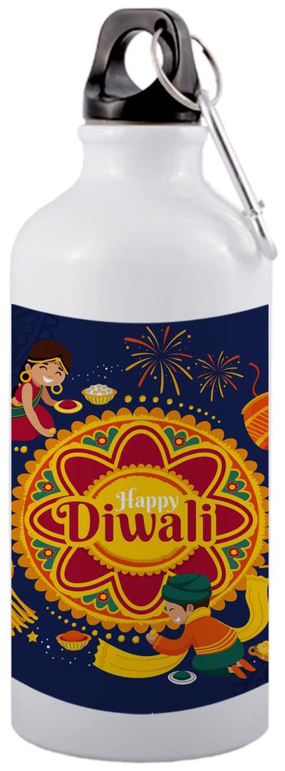 

COLORYARD Aluminium White Water Bottle ( 600 ml Set of 1 )