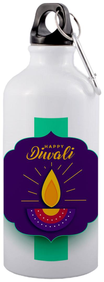 

COLORYARD Aluminium White Water Bottle ( 600 ml Set of 1 )