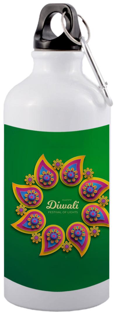 

COLORYARD Aluminium White Water Bottle ( 600 ml Set of 1 )