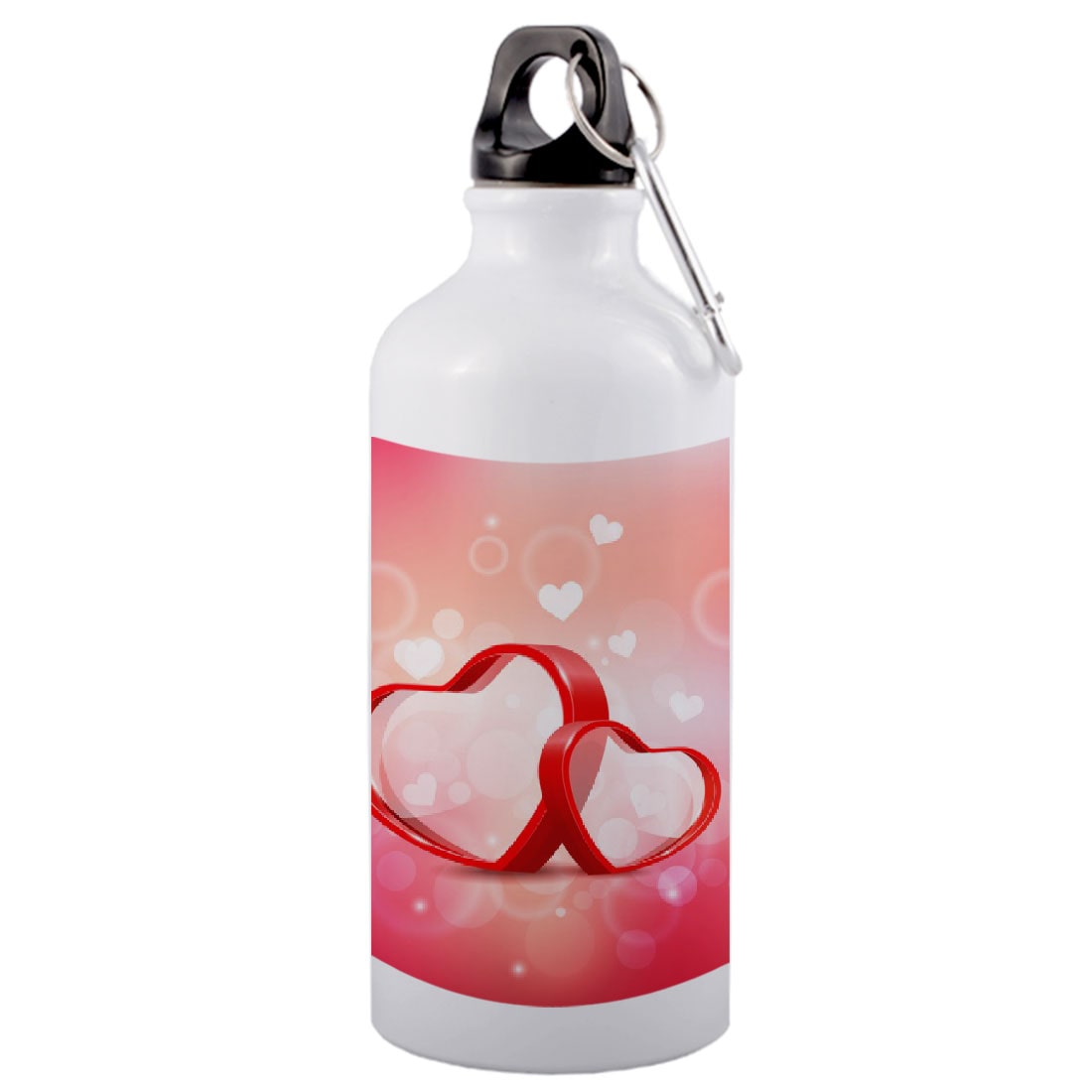 

COLORYARD Aluminium White Pink Water Bottle ( 600 ml Set of 1 )