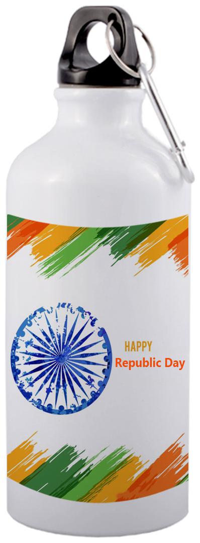 

COLORYARD Aluminium White Water Bottle ( 600 ml Set of 1 )
