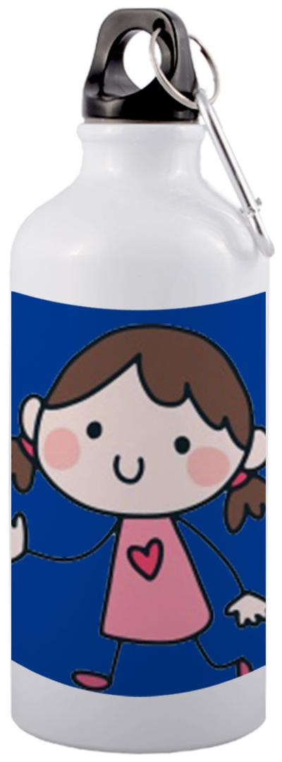 

COLORYARD Aluminium White Water Bottle ( 600 ml Set of 1 )