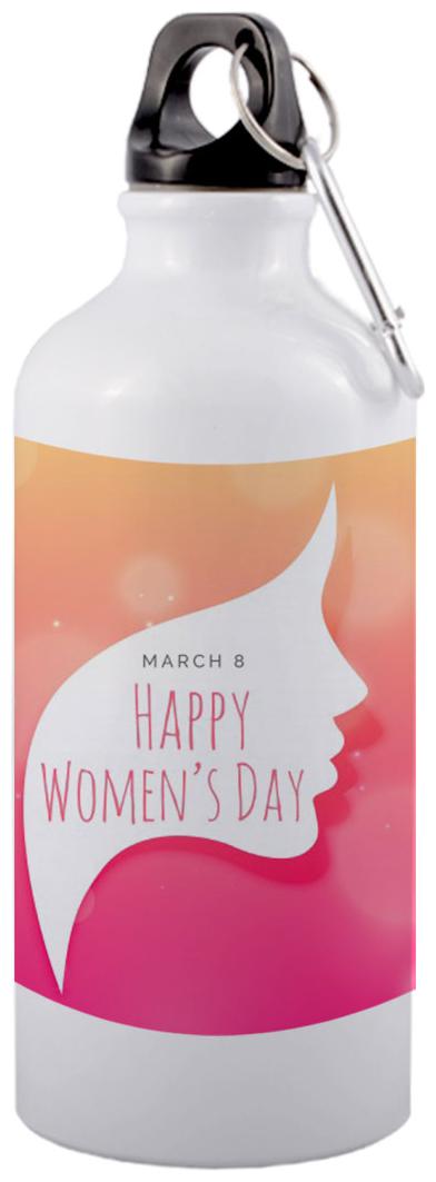

COLORYARD Aluminium White Water Bottle ( 600 ml Set of 1 )