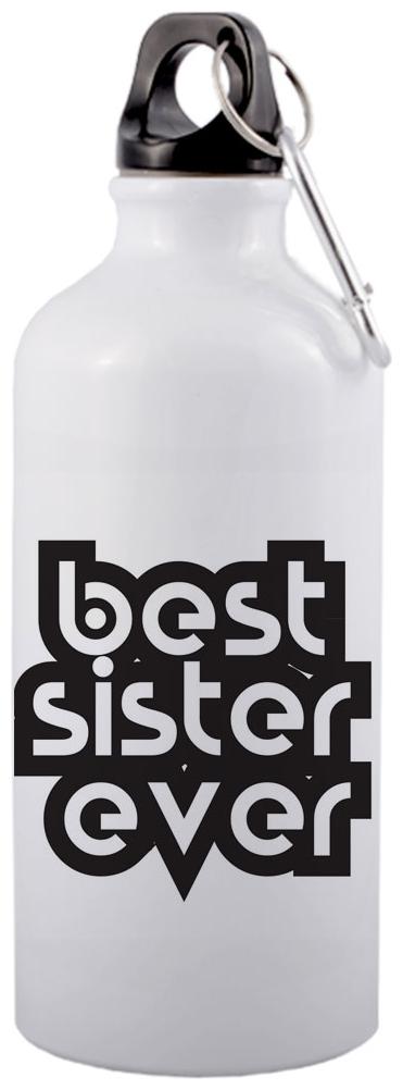 

COLORYARD Aluminium White Black Water Bottle ( 600 ml Set of 1 )