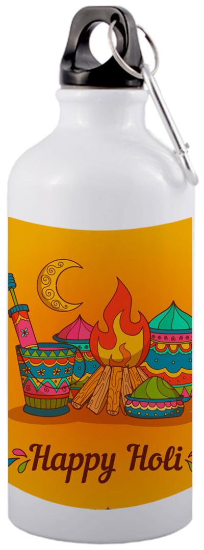 

COLORYARD Aluminium White Water Bottle ( 600 ml Set of 1 )