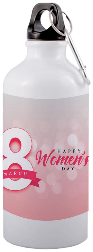 

COLORYARD Aluminium White Water Bottle ( 600 ml Set of 1 )