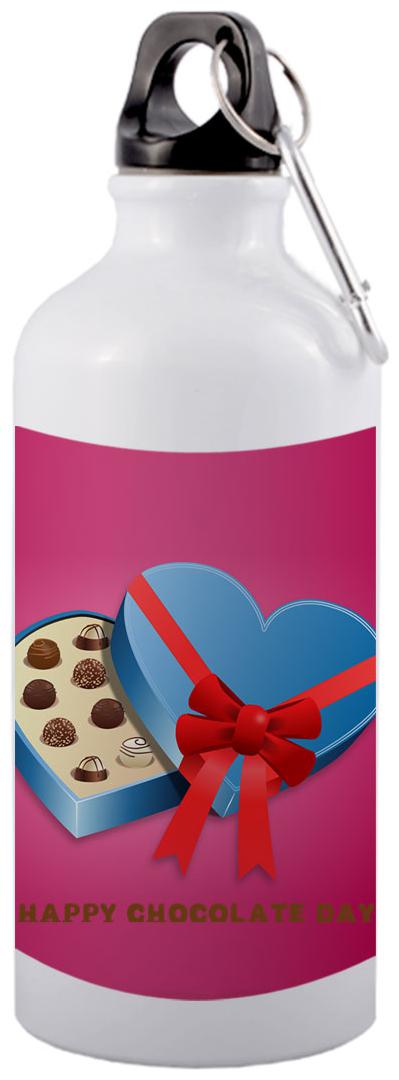 

COLORYARD Aluminium White Water Bottle ( 600 ml Set of 1 )