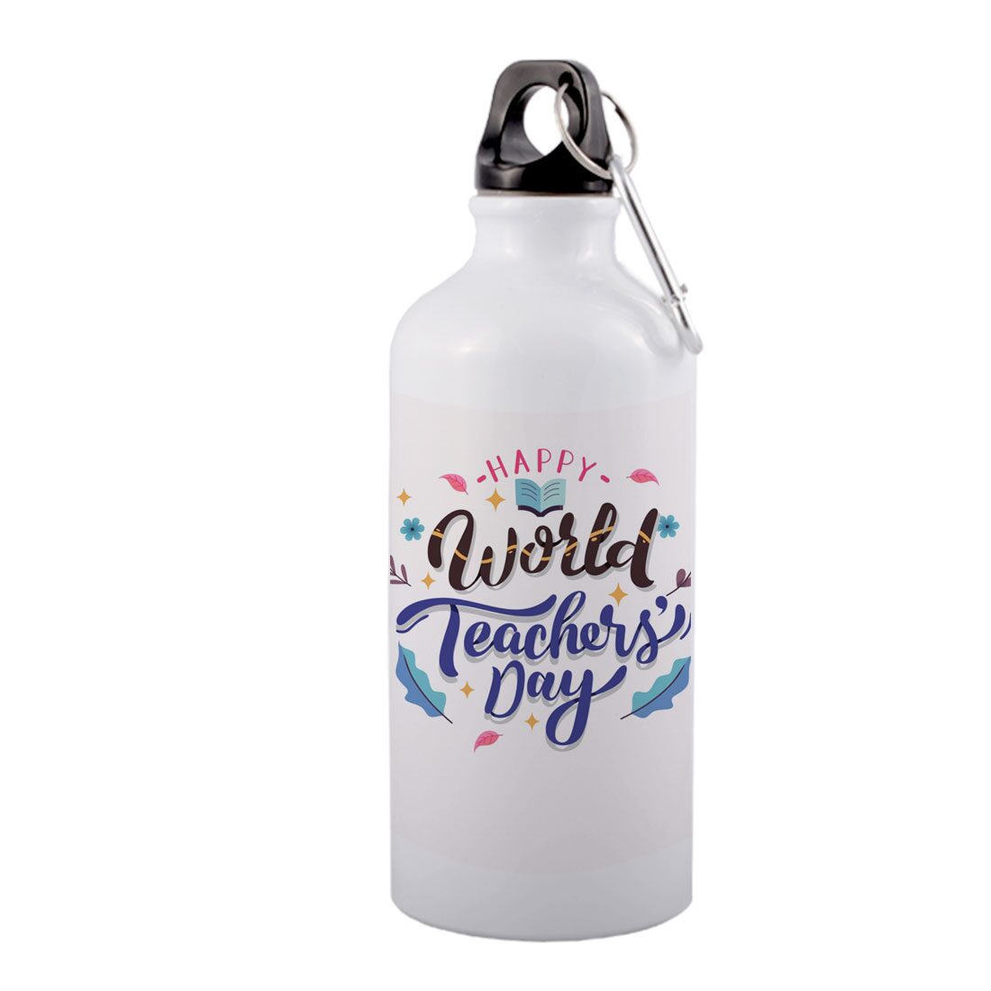 

COLORYARD Aluminium White Water Bottle ( 600 ml Set of 1 )