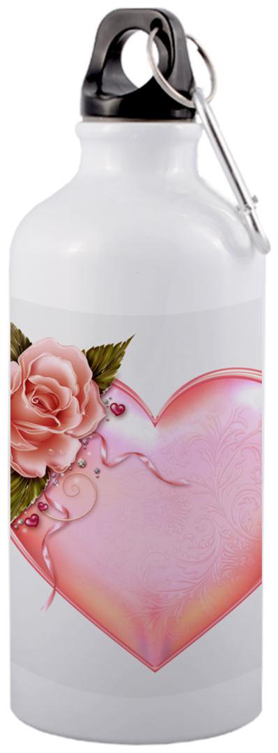 

COLORYARD Aluminium White Water Bottle ( 600 ml Set of 1 )